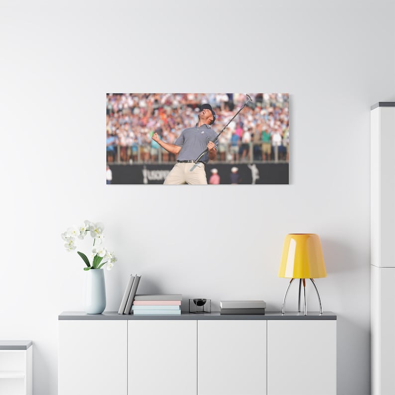Bryson DeChambeau, vainqueur de l'US Open 2024, impression sur toile, décoration murale de golf image 3