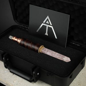 Rose Quartz • Lemurian Crystal Earth Wand
