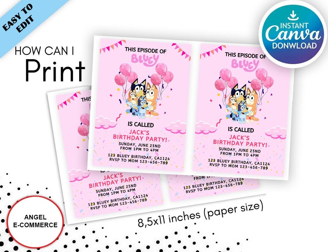 Kids Editable Invite | Digital Download