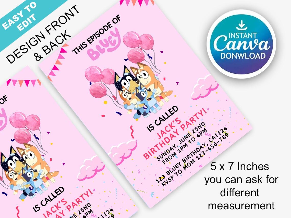 Kids Editable Invite | Digital Download