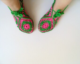 SALE Home Slippers Valentines Day Gift Pistachio Green And Pink Square Slippers Soft Cute Baby Lime Peridot Grass
