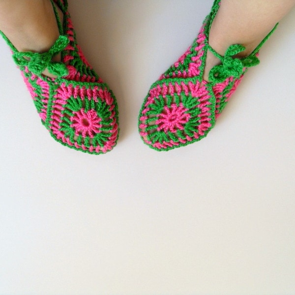 SALE Home Slippers Valentines Day Gift Pistachio Green And Pink Square Slippers Soft Cute Baby Lime Peridot Grass