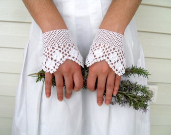 Wedding Gloves, Bridal Gloves,Victorian Gloves,Gothic,Lace Gloves, Romantic Crocheted Gloves