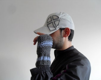 Men Gloves,Gift For Dad,Grey Man Gloves, Hand Knit Fingerless Men Gloves,Adventurer Steampunk Boho Man,Etsy Dude