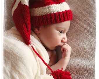 Santa Hat baby, Baby Christmas Hat, Christmas Hat, Newborn Christmas Hat, Elf Hat, Newborn Photo Prop