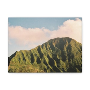 Mountains ridges of Oahu, Landscape Wall Art, Home Decor, Nature Poster, Office Decoration