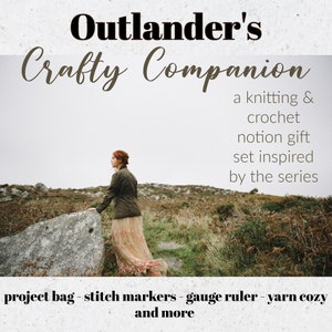 Stricktasche Geschenk Set Outlander inspirierte Stichmarkierungen Garn Gemütliche Strickerin und Häkelin Geschenk Weihnachten Feiertage 2023 VORBESTELLUNG