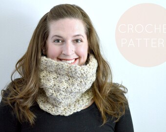 Instant Download Crochet Pattern – Crochet Cowl Pattern - Crochet Scarf Pattern - Women's Cowl Crochet Pattern Women's Accessories