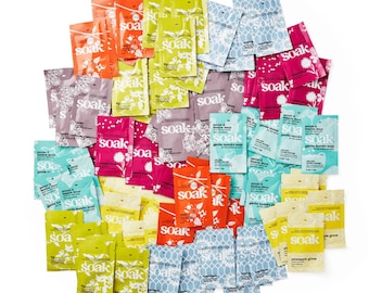 Soak Wash Sample Packets: No-Rinse Laundry Soap for Delicates