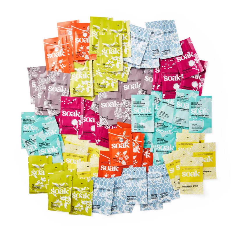 Soak Wash Sample Packets: No-rinse Laundry Soap for Delicates - Etsy Canada