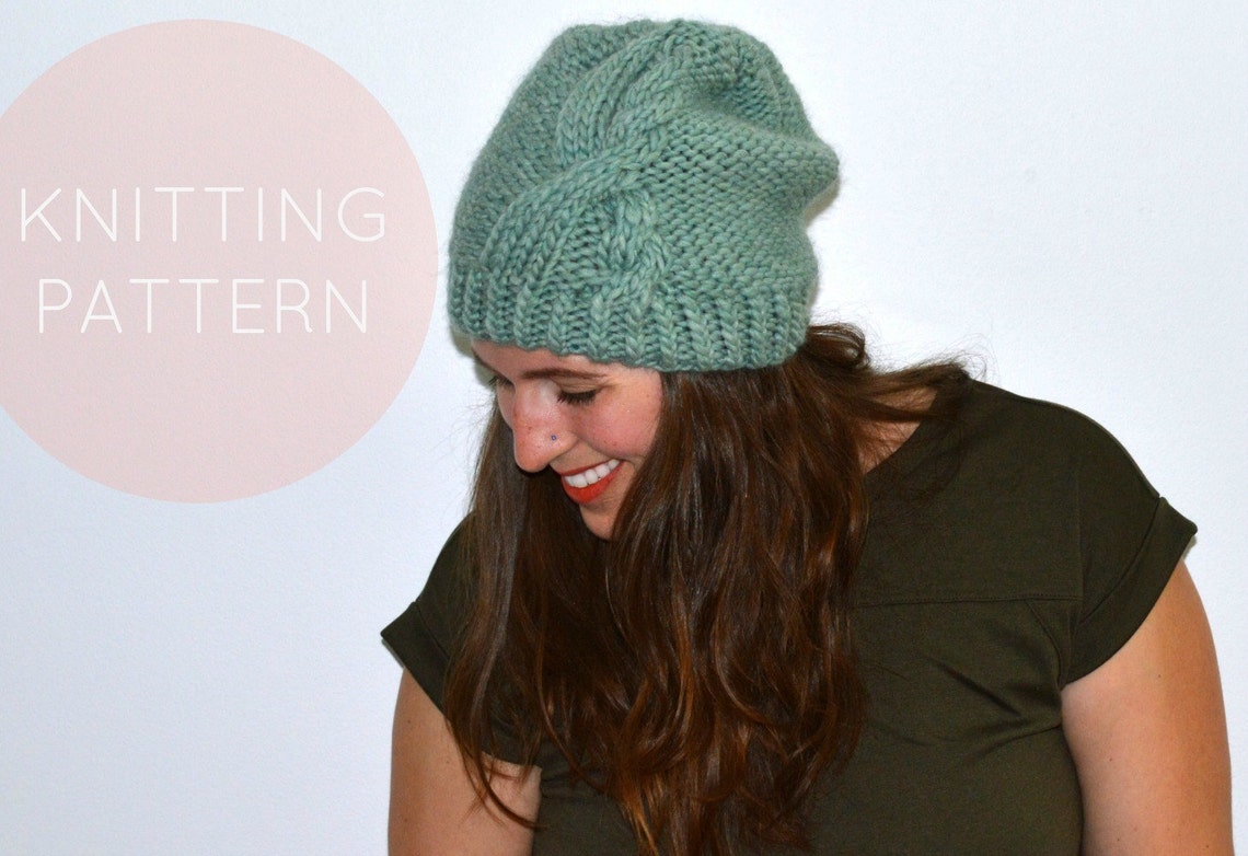 Instant Download Knitting Pattern Womens Hat Pattern Knit | Etsy