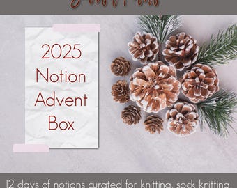 Fiber Arts Advent Calendar: Knitting & Crochet Notions Gift Set