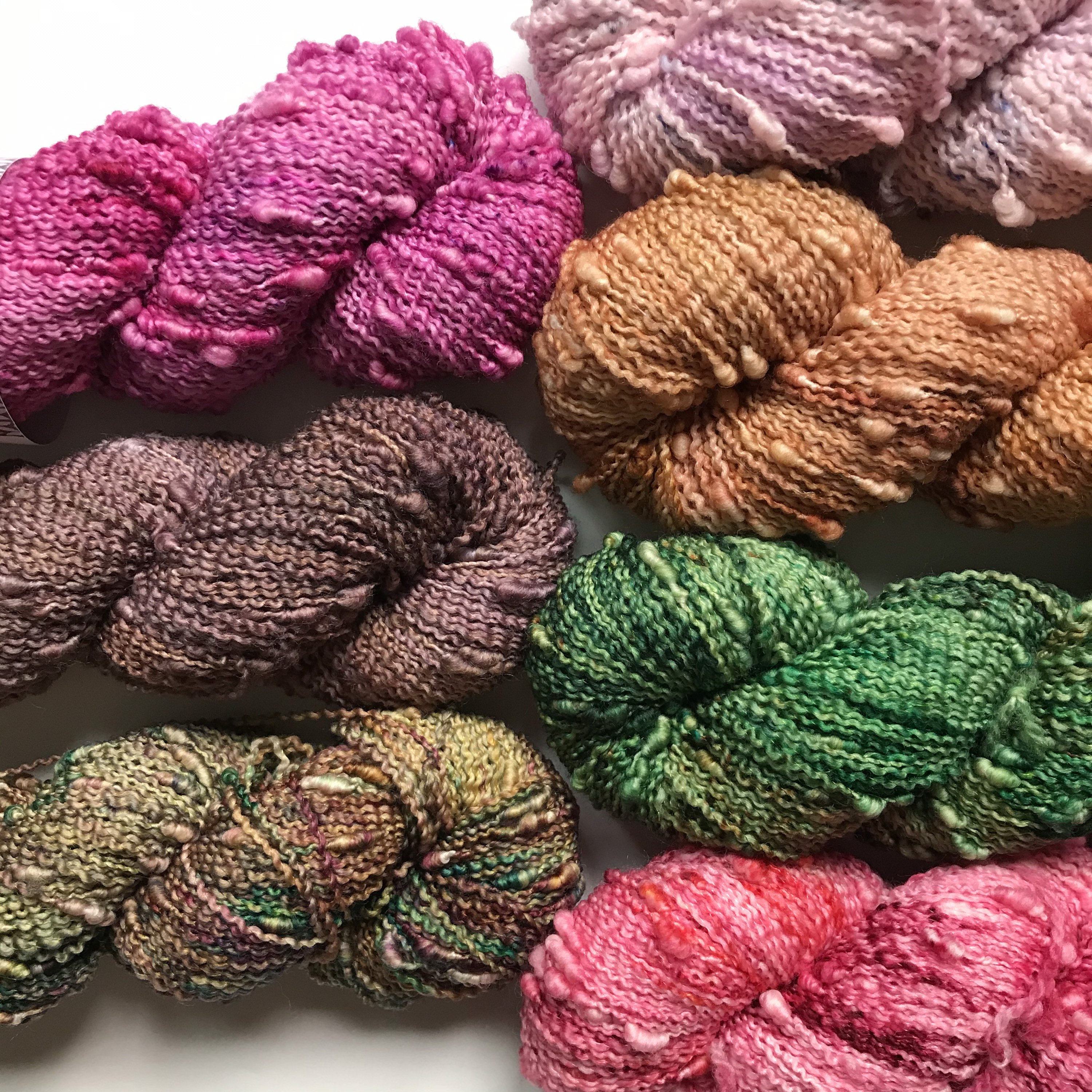 Hand Dyed Yarn Slub Textured Fingering Weight Indie Dyed Yarn, Mini Skein, SW Merino Wool and Nylon, Ready to Ship