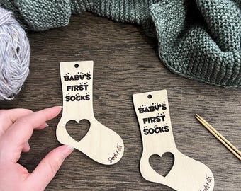Wooden Sock Blockers for Knitting and Crochet - Baby Size