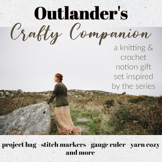 Outlander Inspired Knitting Gift Set: Project Bag, Stitch Markers