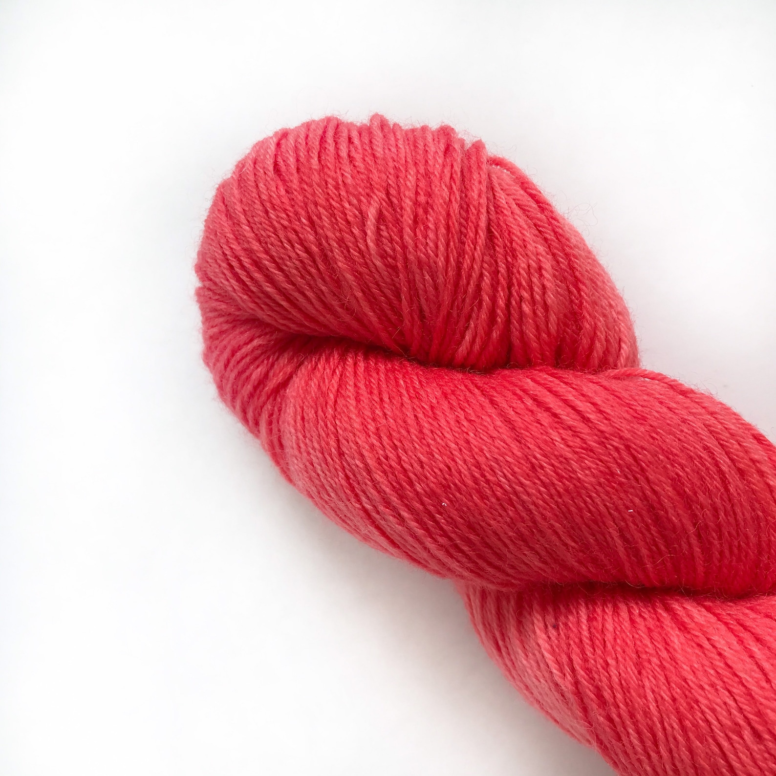 Hand Dyed Yarn ROE Orange Red Pink Neon Salmon Deluxe SS Etsy