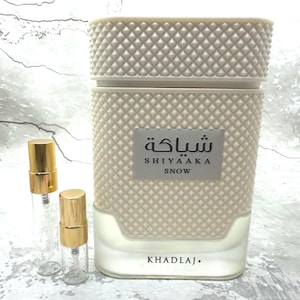 Shiyaaka Snow Khadlaj Sample - Fresh Citrus Musk - Arab Middle Eastern Perfume