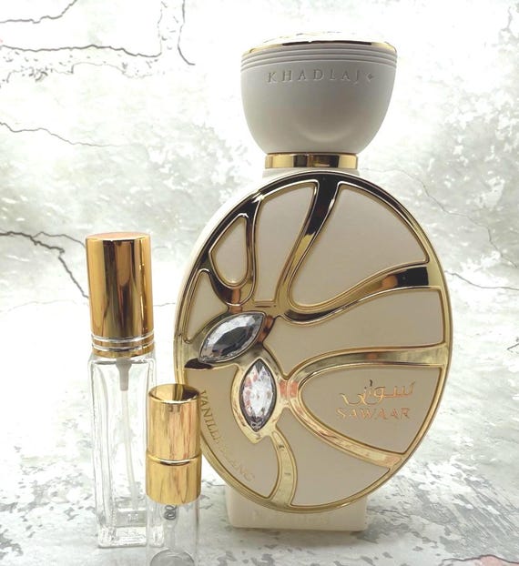Sawaar Vanille Blanc Khadlaj Sample - Fruity Vanilla - Arab Middle Eastern Perfume Decant