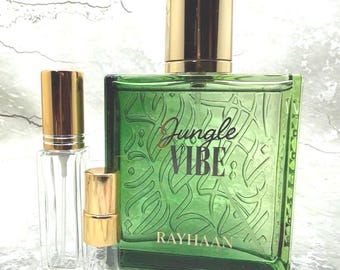 Rayhaan Jungle Vibe Sample - Citrus Fresh Woody - Arab Middle Eastern Perfume Decant