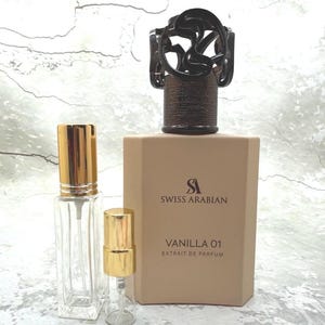 Vanilla 01 Sample - Powdery Musk Floral Vanilla - Swiss Arabian Arab Middle Eastern Perfume