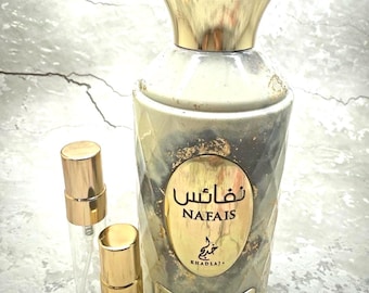Khadlaj Nafais Sharq Sample - Floral Woody Vanilla - Arab Middle Eastern Perfume