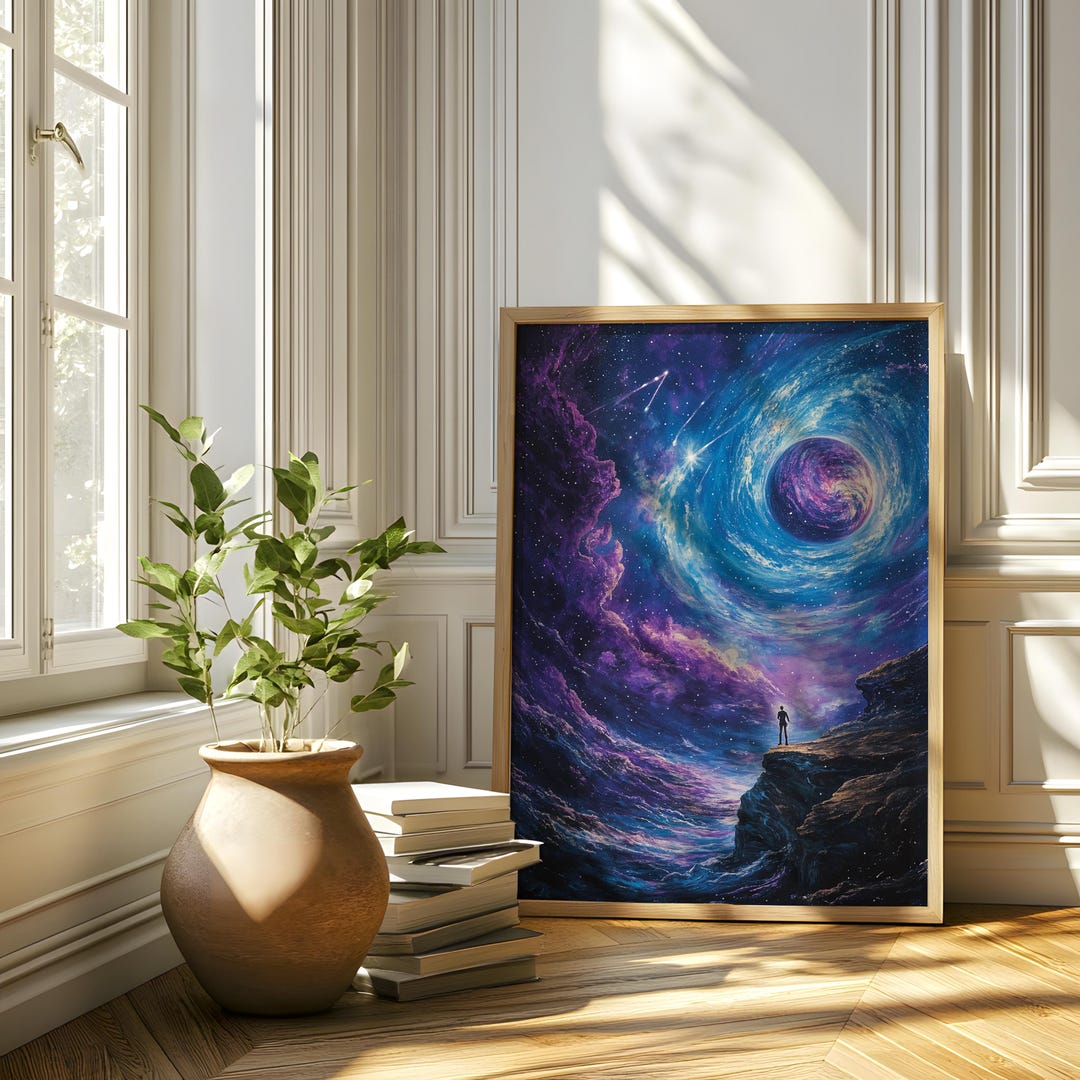 Celestial Voyager Digital Art Print | Cosmic Portal | Sci-fi Fantasy ...