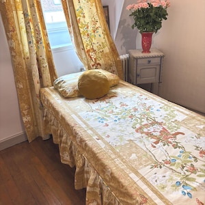 Vintage Greeff Chinaberry Tree Vorhang & Tagesdecke: Garten der Ruhe