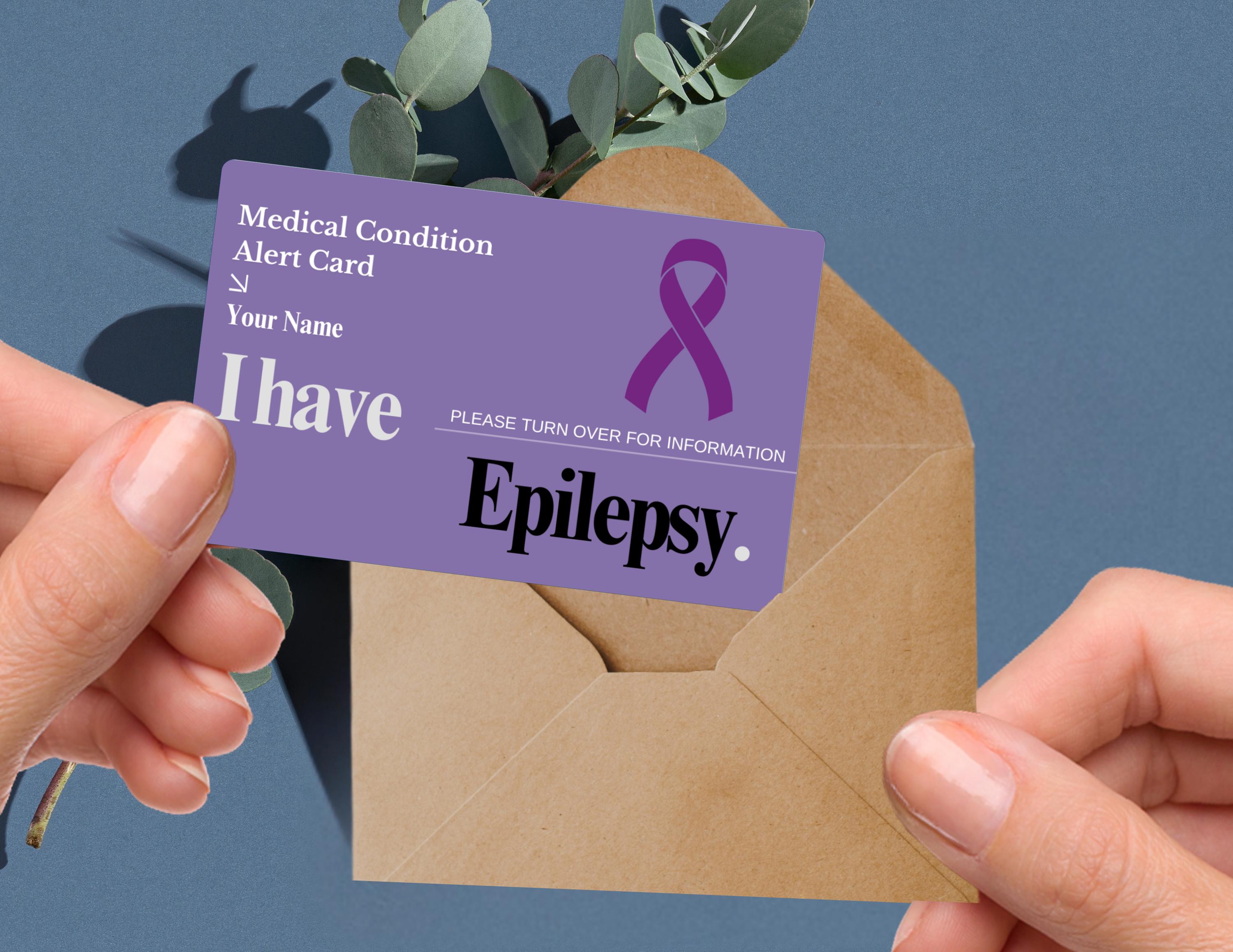 Printable Epilepsy Card | Epilepsy Identification Card