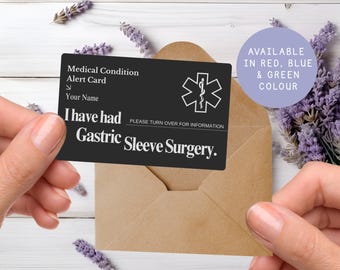 gastric sleeve id card Bariatric for Restaurants, Special Menu Request Card, Portion Control Restaurant Request for Bariatric or Patients, Wallet Sized, Set of 2 Cards (2, Red, 3.375in x 2.125in) : Industrial Take a doggy bag Weight Loss Surgery Dining Request