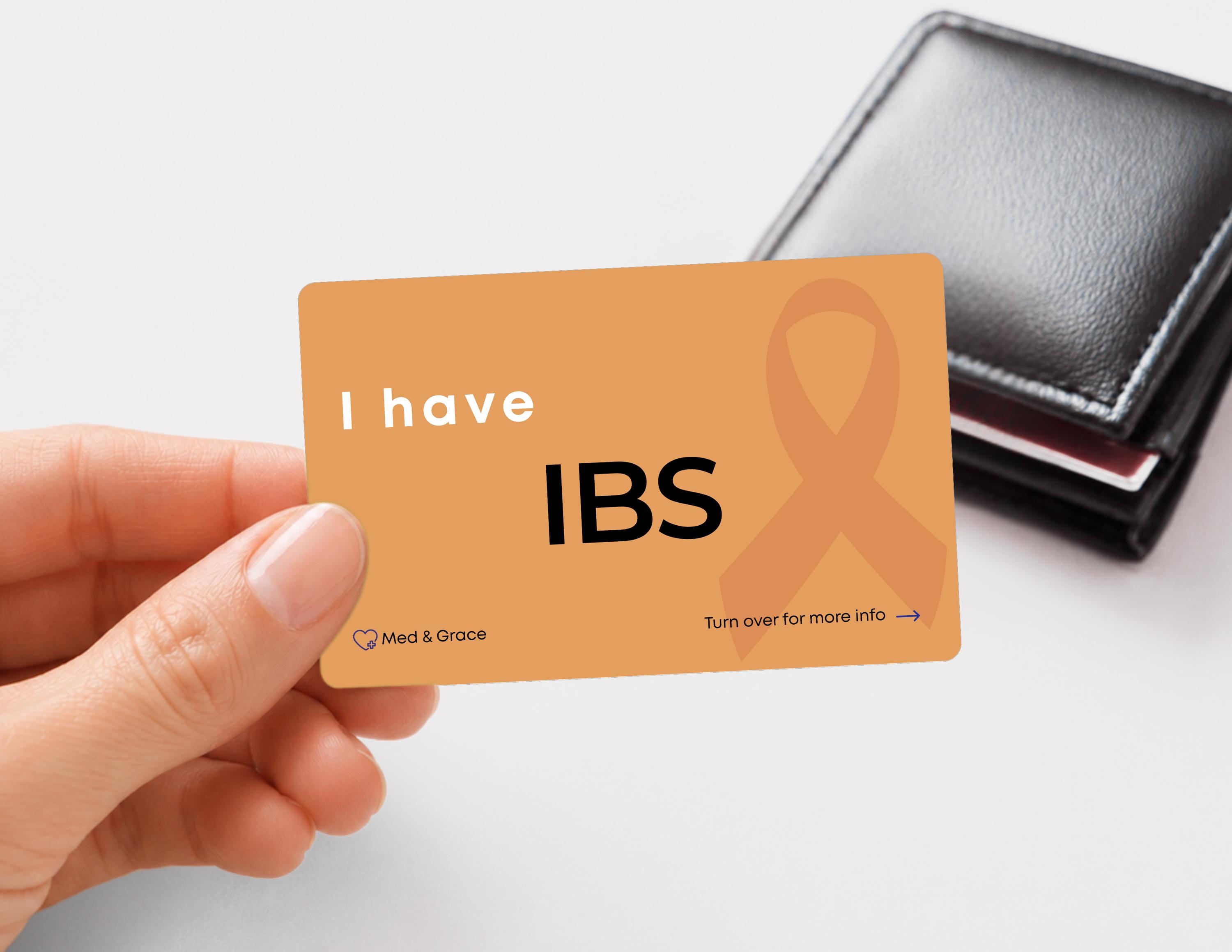 IBS Medical Alert Card: Irritable Bowel Syndrome ID - Etsy