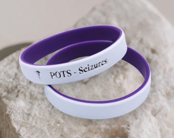 Custom Engraved Medical Alert Bracelet: Silicone Emergency ID Wristband