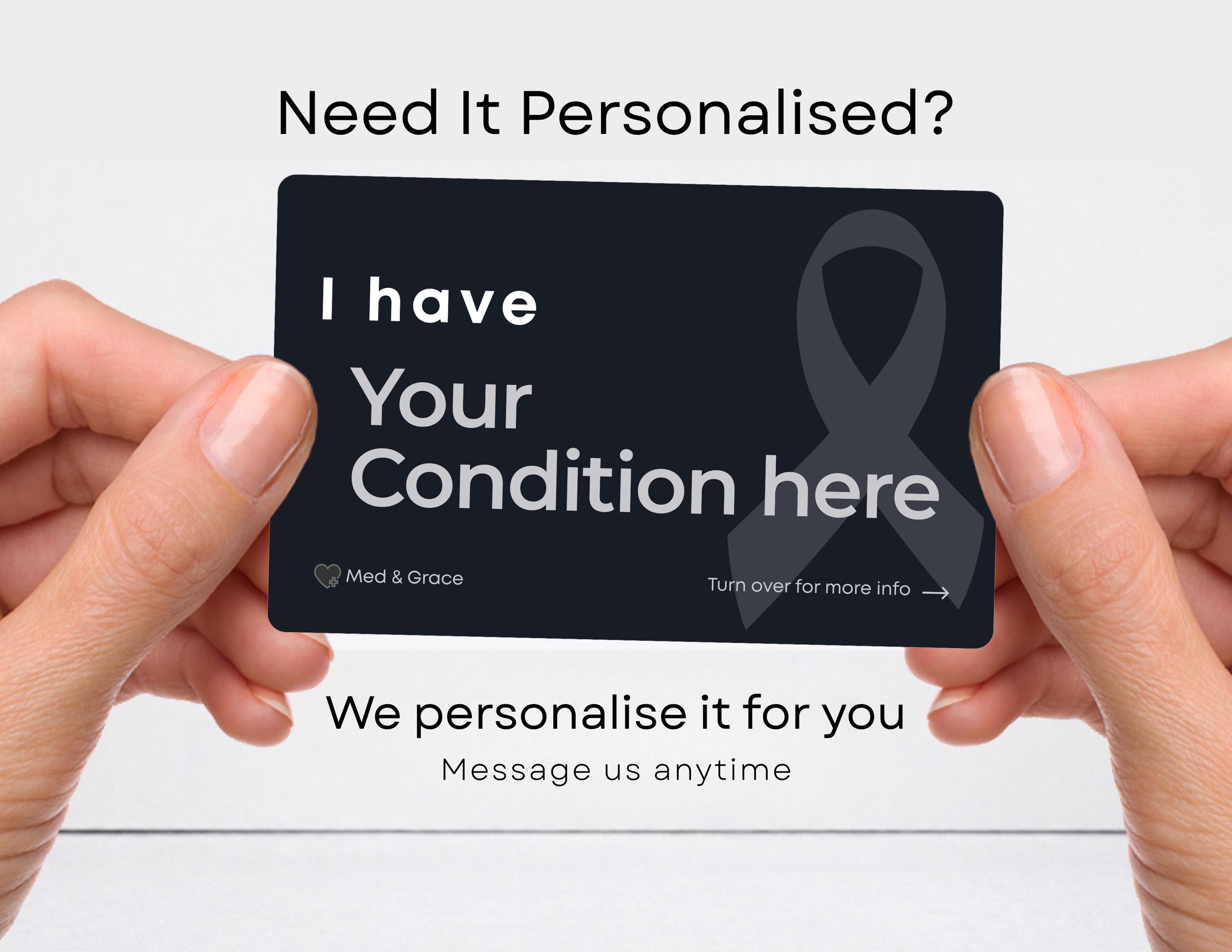 Selective Mutism Alert Card: Custom Medical ID, Emergency Contacts