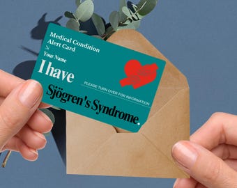 Sjögren's Syndrome Medical Alert Card: Autoimmune Condition ID