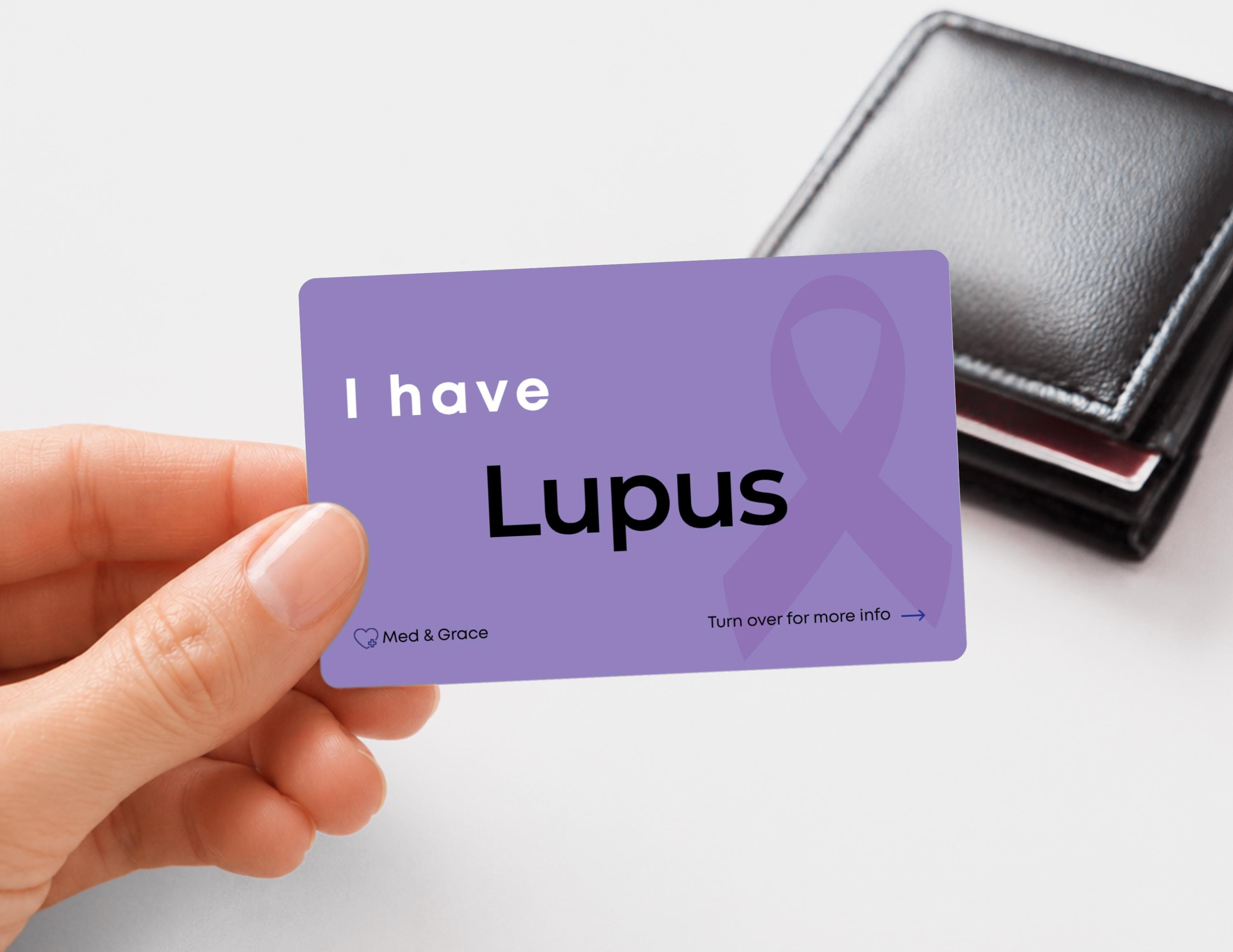 Lupus Medical Alert Card: Autoimmune Disease ID - Etsy