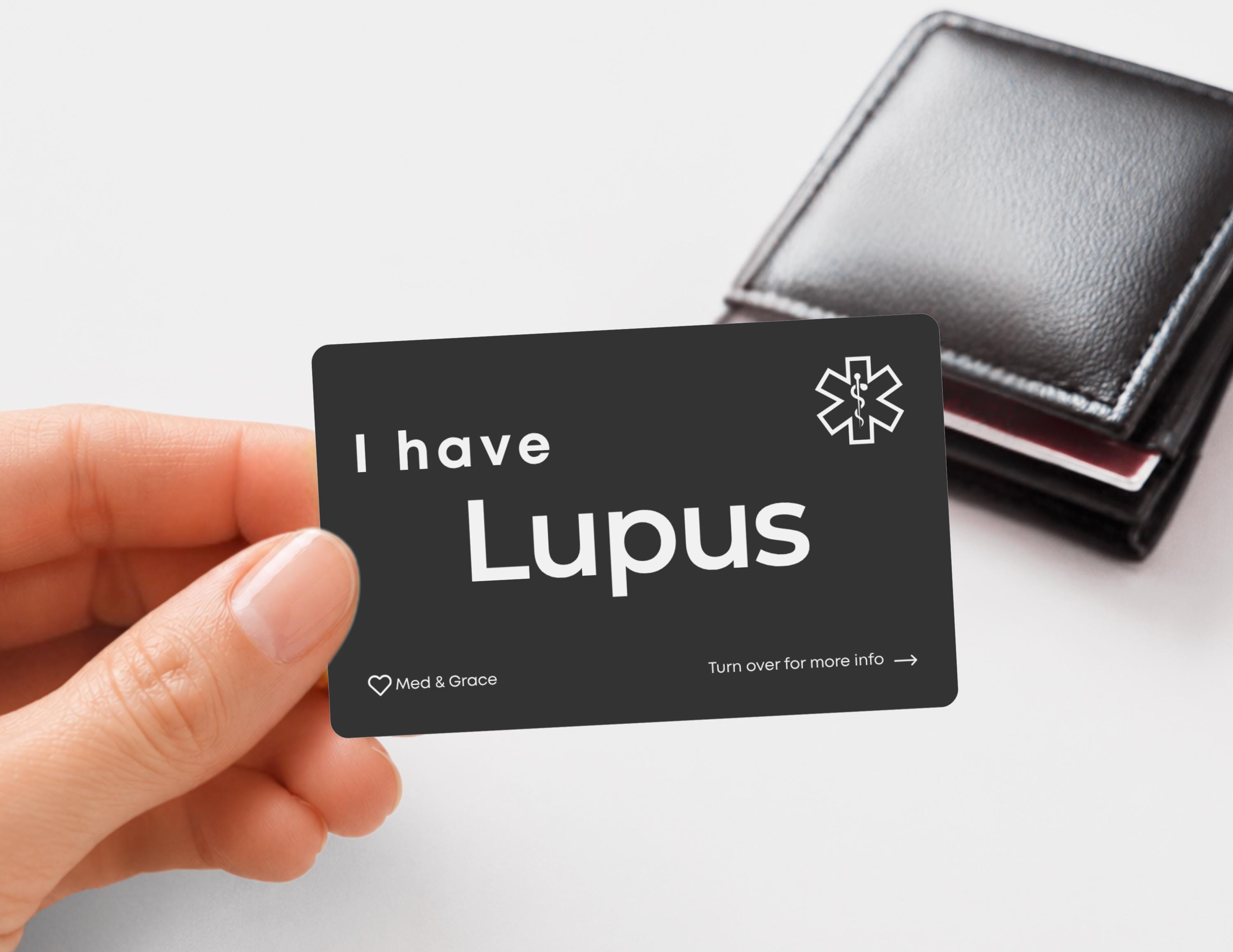 Lupus Medical Alert Card, SLE ID, Autoimmune Disease Emergency