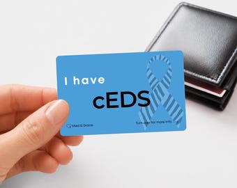 cEDS Medical Alert Card – Classical Ehlers-Danlos Syndrome ID