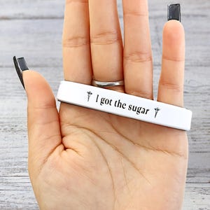 Diabetes Medical Alert Bracelet - I Got The Sugar -  Custom Engraved Silicone ID Band For Type 1 Diabetes, Type 2, Prediabetes, Insulin Use