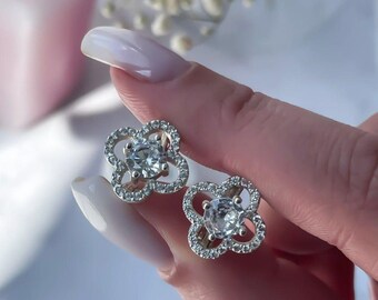 Orecchini in Argento 925 e Rame a Forma di Trifoglio | Gioielleria Italiana
