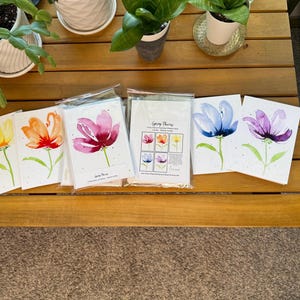 Juego de tarjetas - Flores de primavera