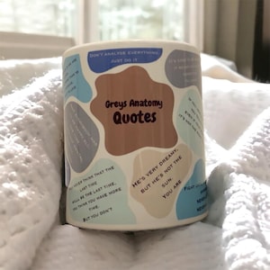 Grey’s Anatomy Quote Mug | Funny TV Show Coffee Cup | Gift for Grey’s Fans & Medical Professionals