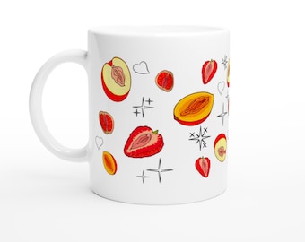 Custom 11oz Ceramic Mug - Glossy White Coffee Cup - Dishwasher & Microwave Safe Gift