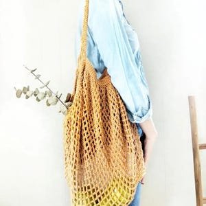 Crochet Farmer's Market Bag Pattern Tutorial PDF Download Guide