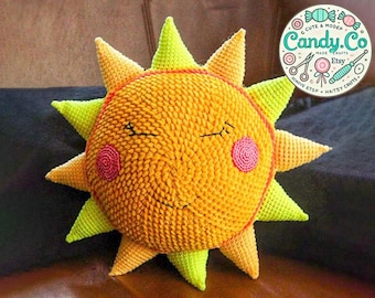 Crochet Amigurumi Sun Pillow Pattern Tutorial PDF Guide