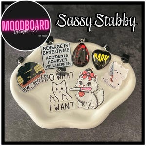 Sassy Stabby, eReader Dust Plug Charms