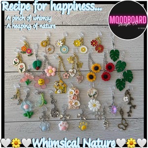 Whimsical Nature, Flowers, Spring Blossoms, Summer, eReader Dust Plug Charms