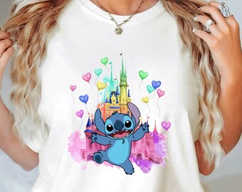 Stitch t-shirt, Stitch Disney Shirts, Stitch Magic Kingdom Tshirt, Cute stitch shirt