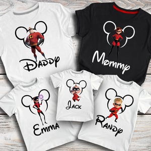 Incredibles Shirt, The Incredibles Family Shirts, Family Matching Disney Graphic T-Shirts