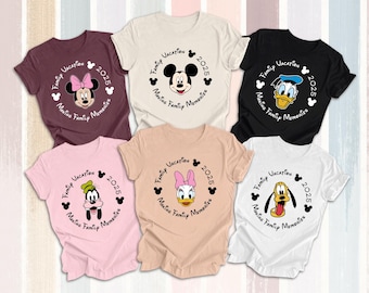 Disneyworld Family Matching Shirt, Making Family Memories Disneyland 2025 Shirt, Disney Family Vacation Shirt, Mickey and friends custom Tee