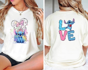 Cute Stitch shirt, stitch tshirt, stitch Disney t-shirt, stitch Disneyworld t shirt, Magic Kingdom Stitch Tee, Stitch Minnie tee