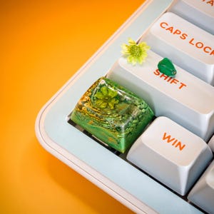 Capuchons de touche en résine CTRL artisanaux faits main – Capuchon de touche personnalisé pour claviers mécaniques Cherry MX | Jolies touches de jeu et cadeau unique, cadeau anime